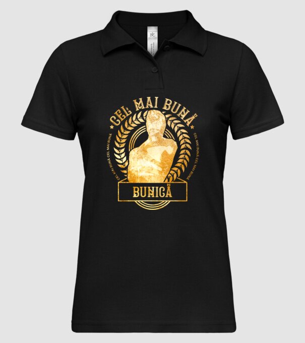 Cea mai bună bunică model negru pe tricou