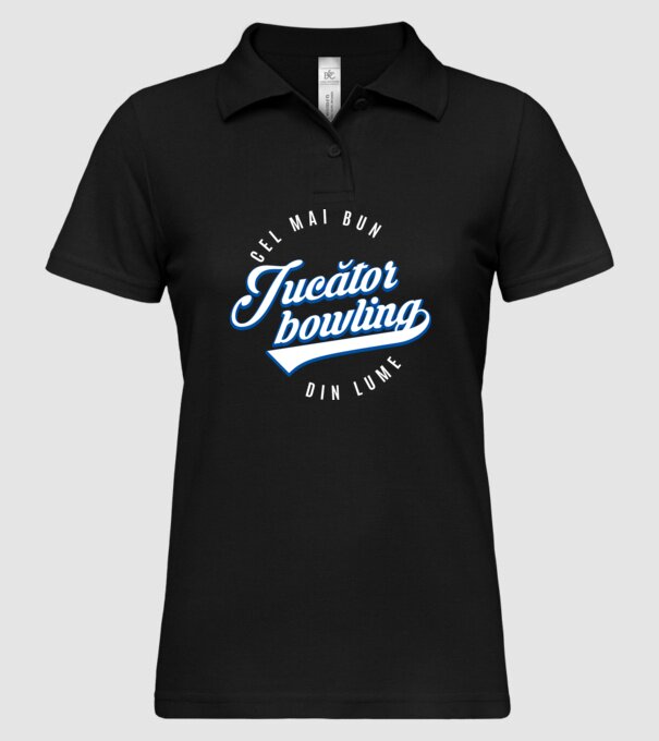 cel mai bun jucător bowling din lume model negru pe tricou