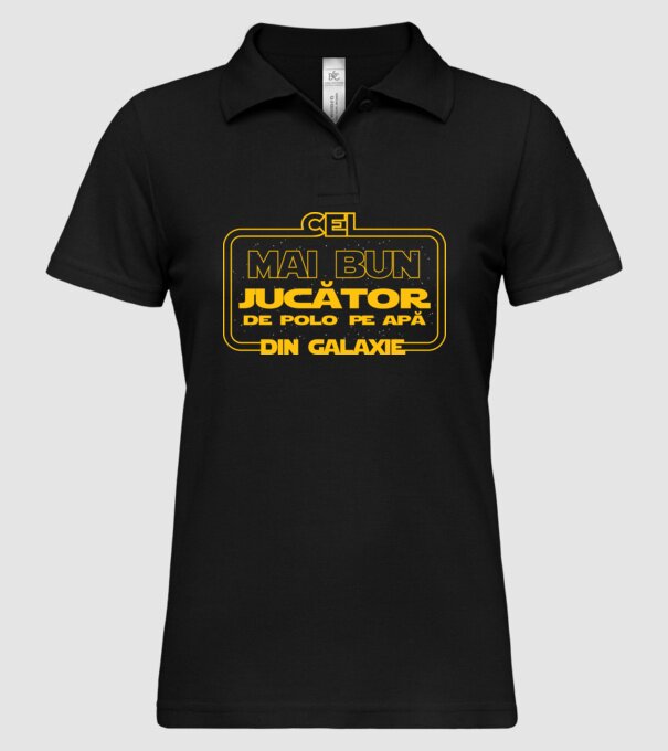 Cel mai bun jucător de polo pe apă din galaxie model negru pe tricou