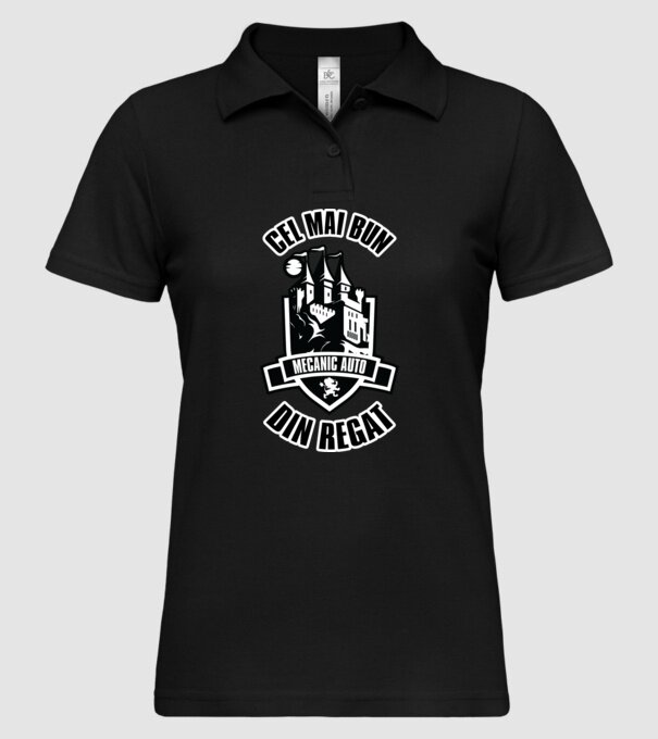 Cel mai bun mecanic auto din regat model negru pe tricou