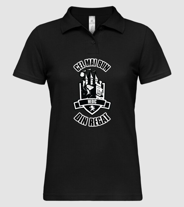 Cel mai bun medic din regat model negru pe tricou