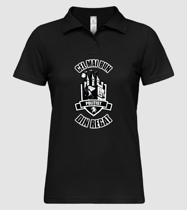 Cel mai bun polițist din regat model negru pe tricou