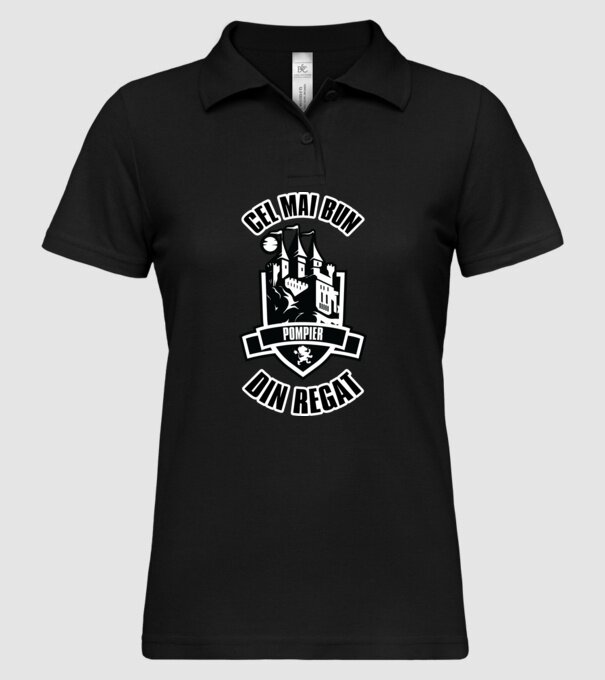 Cel mai bun pompier din regat model negru pe tricou