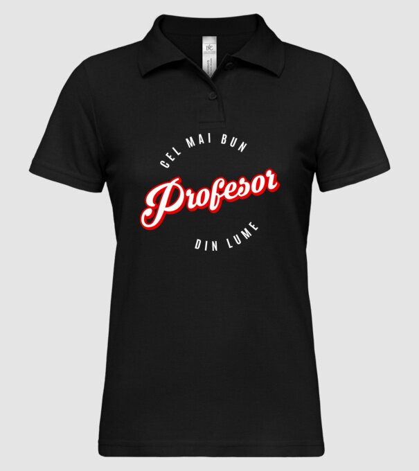 Cel mai bun PROFESOR din lume model negru pe tricou