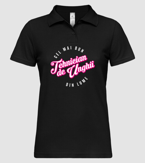 Cel mai bun tehnician de unghii din lume model negru pe tricou