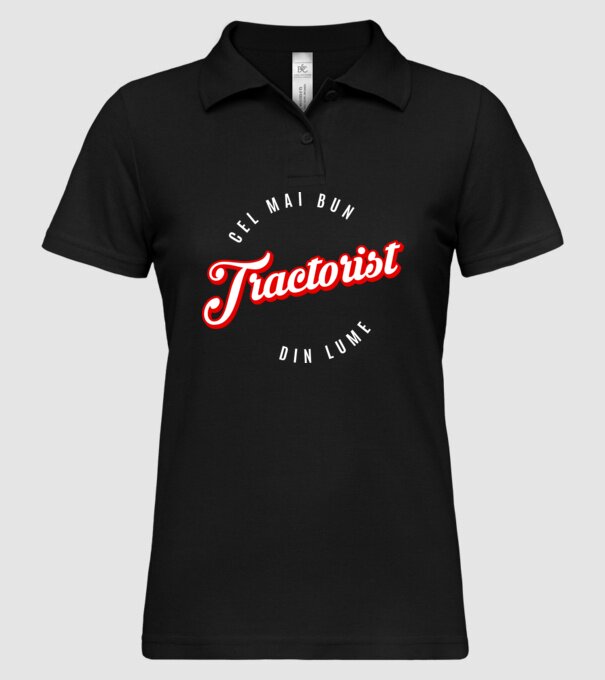 Cel mai bun TRACTORIST din lume model negru pe tricou