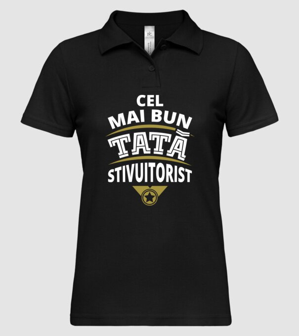 Cel mai bun tată stivuitorist model negru pe tricou