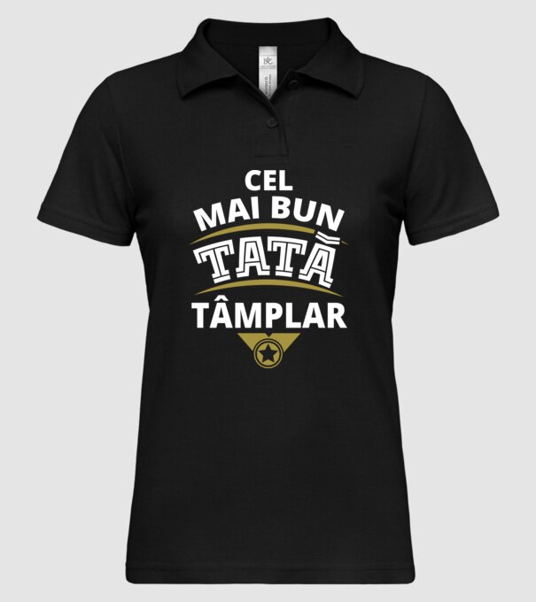 Cel mai bun tată tâmplar model negru pe tricou