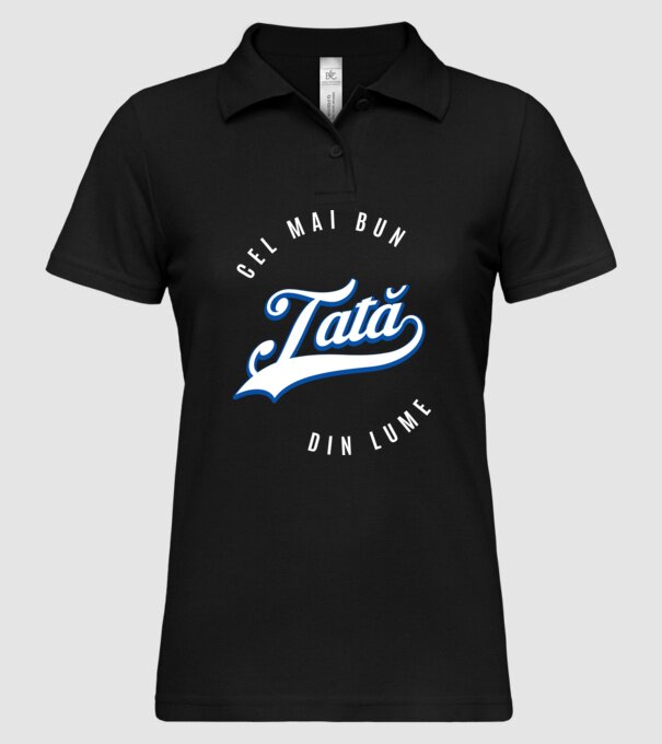 Cel mai bun TATĂ din lume model negru pe tricou