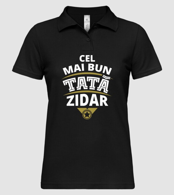 Cel mai bun tată zidar model negru pe tricou