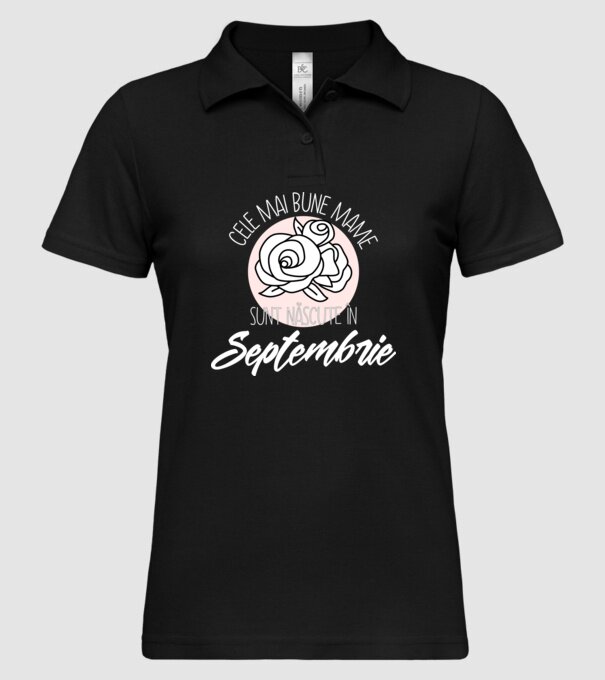 Cele mai bune mame sunt născute Septembrie model negru pe tricou