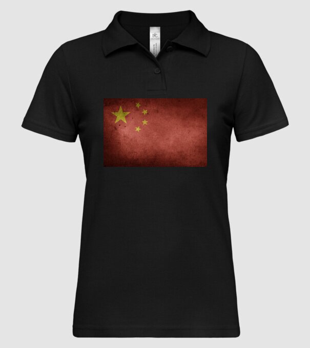 CHINA model negru pe tricou