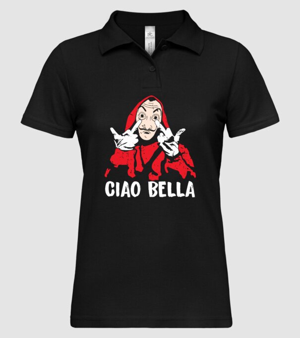 ciao bella dali model negru pe tricou