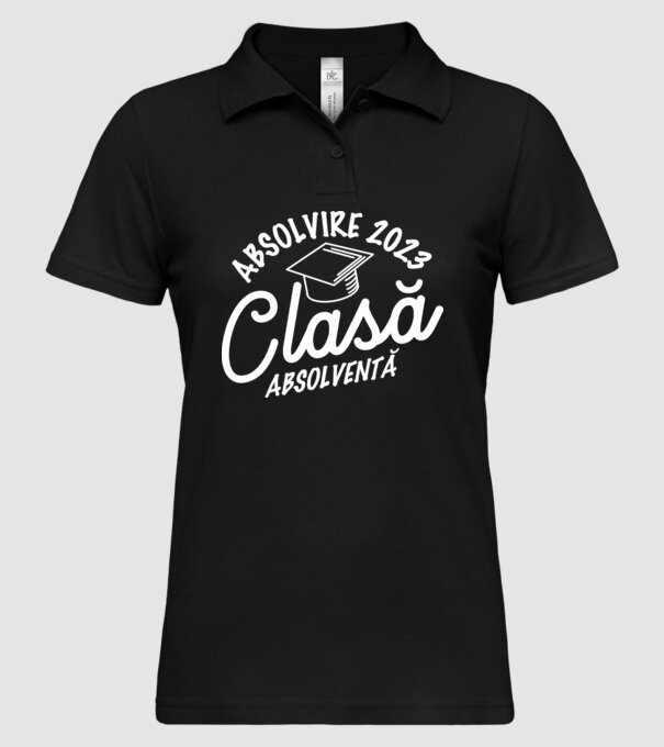 Clasă absolventă model negru pe tricou