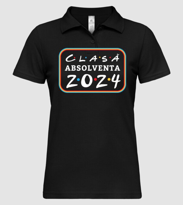 Clasă absolventă friends model negru pe tricou