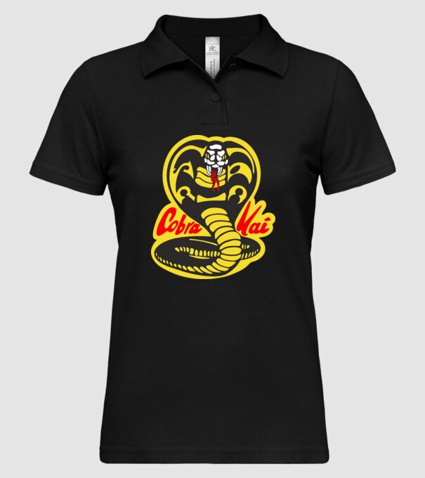 cobra kai logo model negru pe tricou