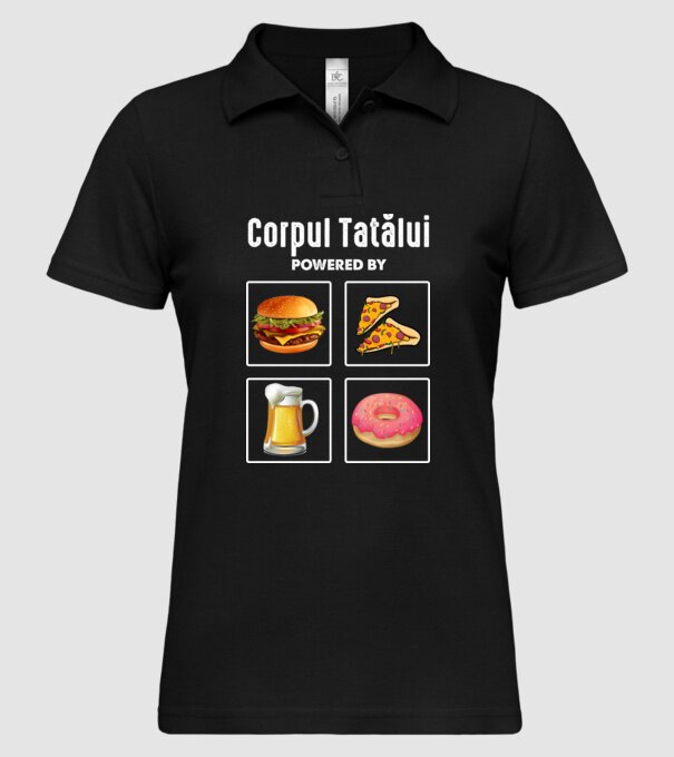 Corpul Tatălui model negru pe tricou
