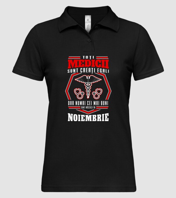 Toți Medicii sunt Creati egali noiembrie model negru pe tricou