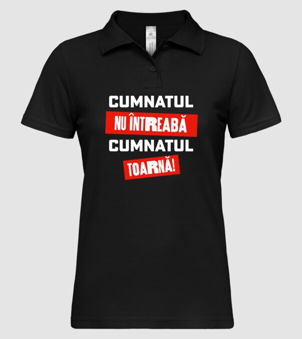 Cumnatul nu întreabă, cumnatul toarnă! model negru pe tricou