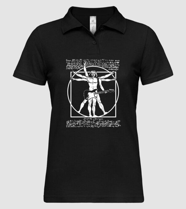 Da Vinci model negru pe tricou