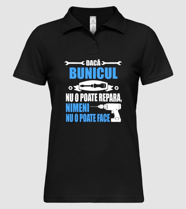Dacă bunicul nu o poate repara, nimeni nu o poate face model negru pe tricou