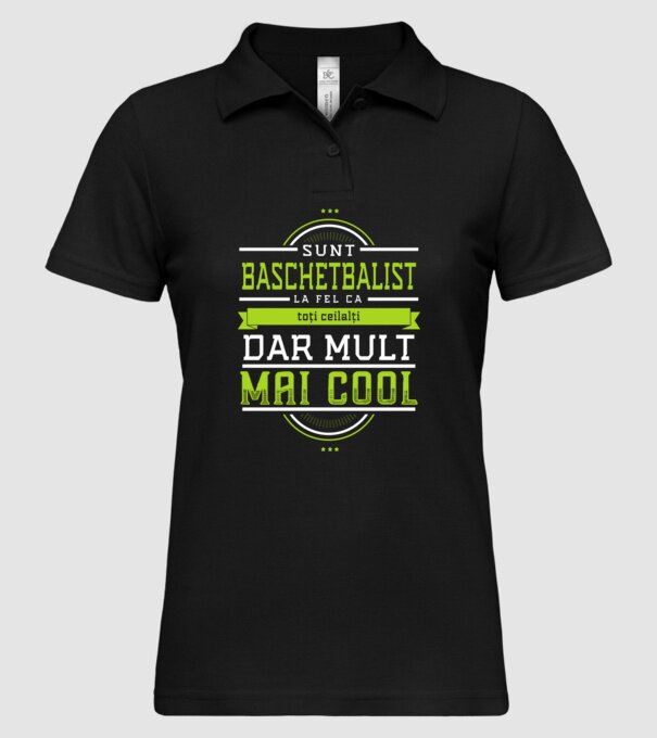 Sunt baschetbalist, la fel ca toți ceilalți, dar mult mai cool model negru pe tricou