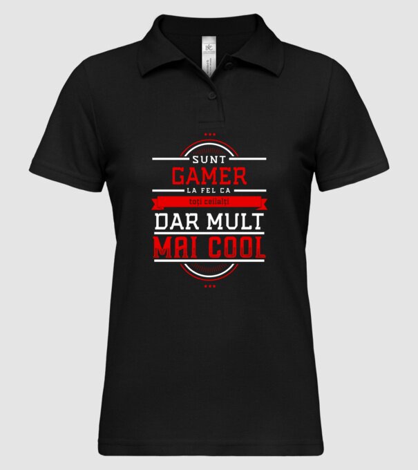 sunt gamer, la fel ca toți ceilalți, dar mult mai cool model negru pe tricou