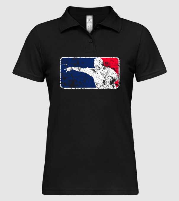 Darts League Destroy model negru pe tricou