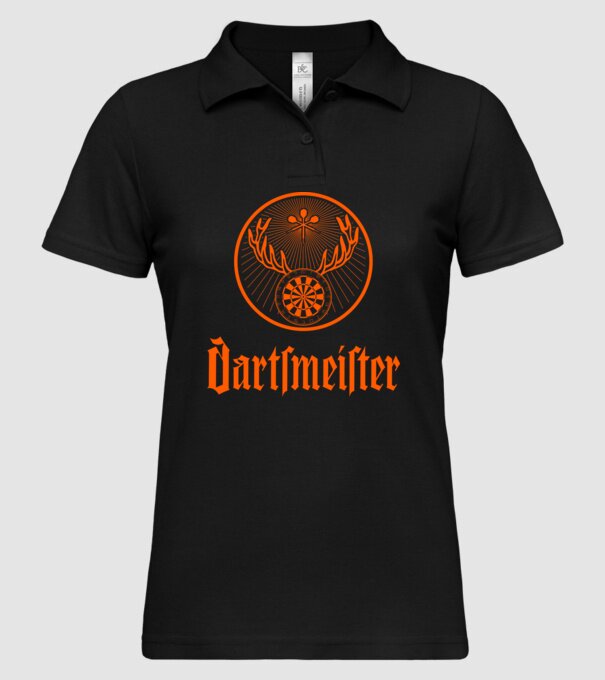 Dartsmeister Dark model negru pe tricou