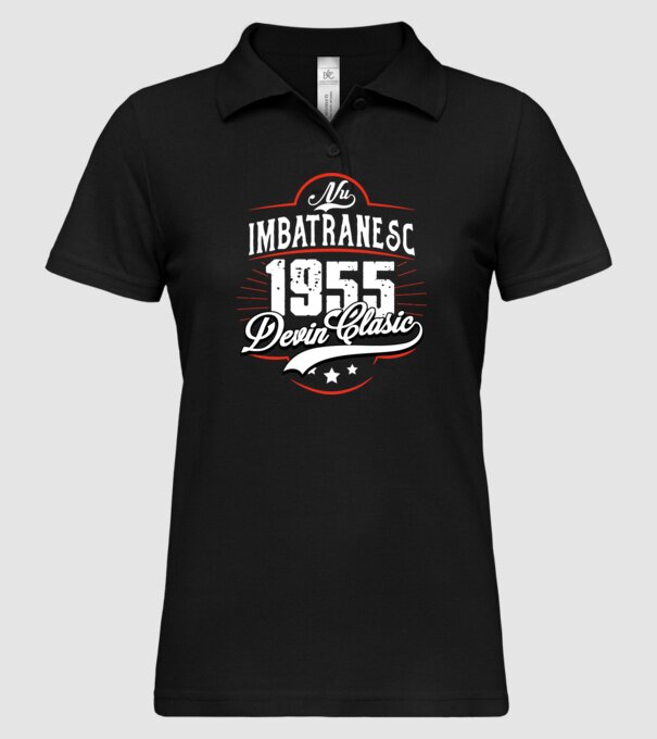 Devin Clasic - 1955 model negru pe tricou