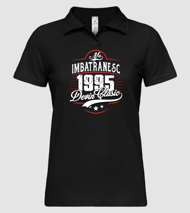 Devin Clasic - 1995 model negru pe tricou