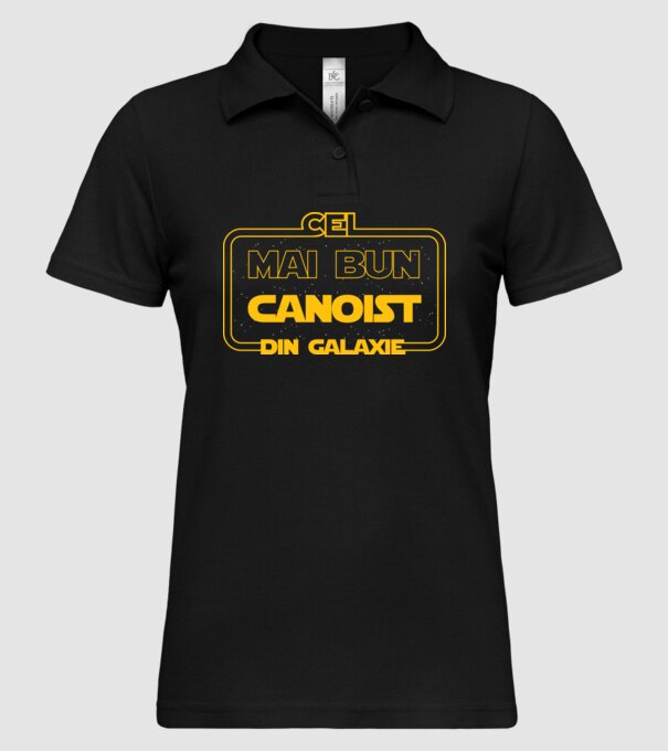 Cel mai bun canoist din galaxie model negru pe tricou