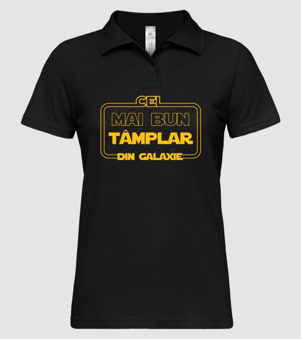 Cel mai bun tâmplar din galaxie model negru pe tricou