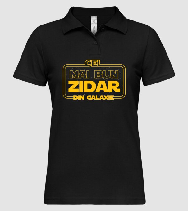 Cel mai bun zidar din galaxie model negru pe tricou