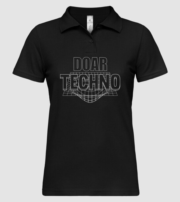 Doar techno model negru pe tricou