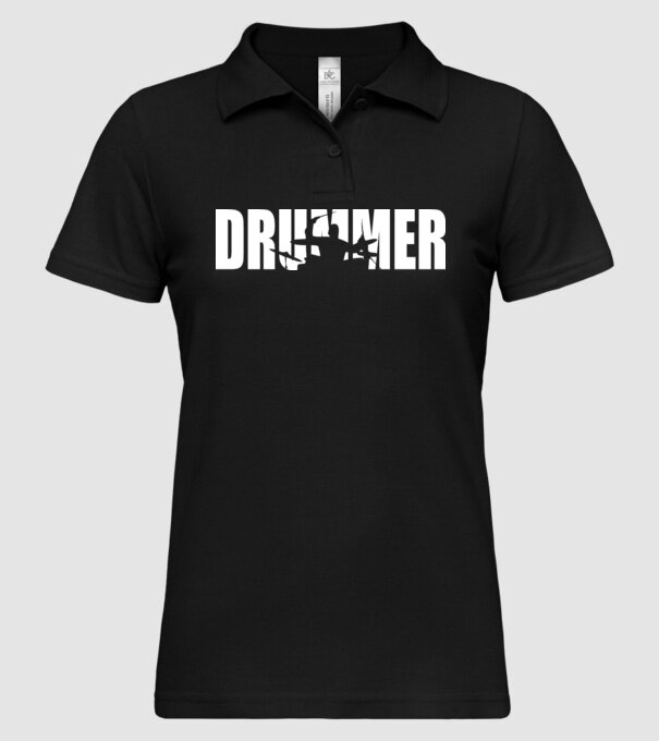 Drummer model negru pe tricou