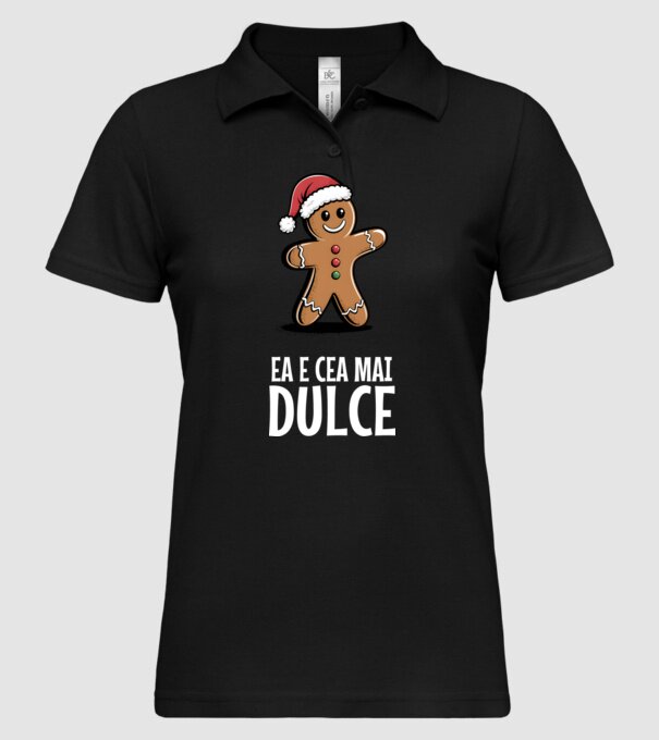 Ea e cea mai dulce Negru model negru pe tricou