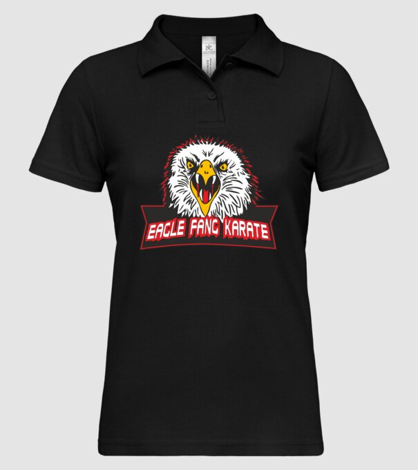 eagle fang karate cobra kai model negru pe tricou