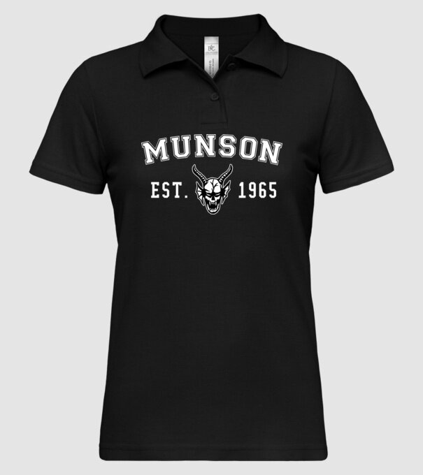 eddi munson est 1965 model negru pe tricou