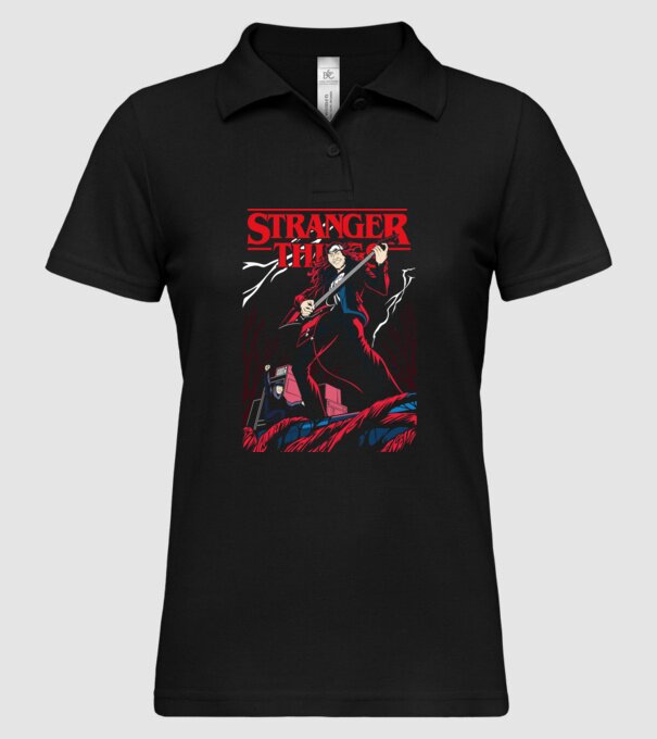 eddie munson model negru pe tricou