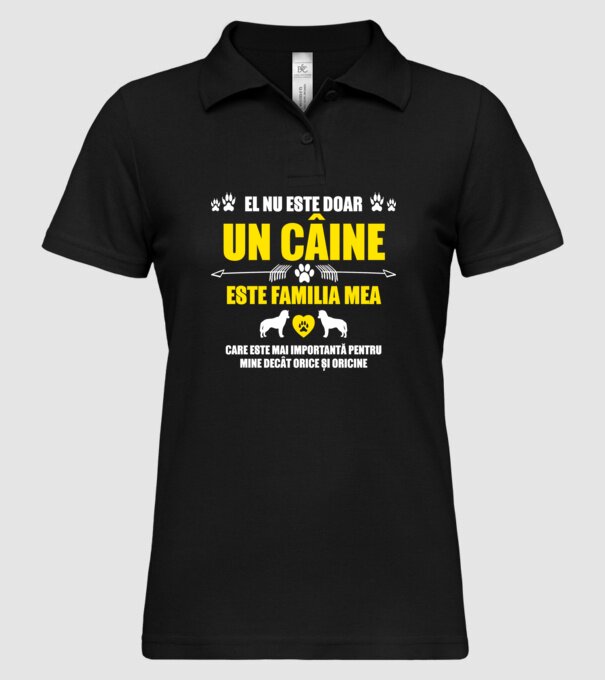 el nu este doar un câine, este familia mea, care este mai importantă pentru mine decât orice și oricine model negru pe tricou