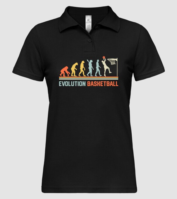 Evolution basketball model negru pe tricou