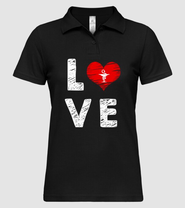 Farmacist love model negru pe tricou