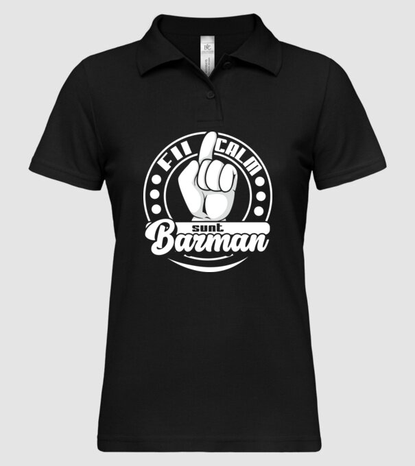 Fii calm... sunt barman model negru pe tricou