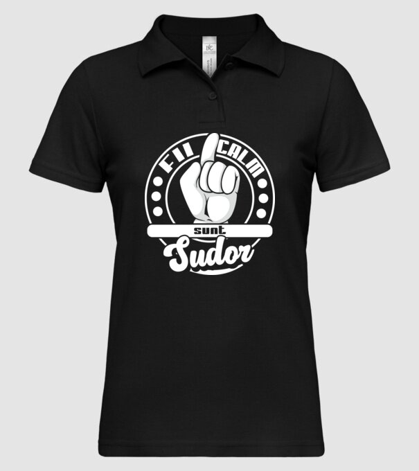 Fii calm.... sunt sudor model negru pe tricou