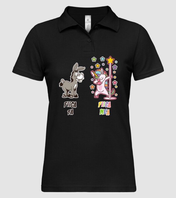 fiica ta - fiica mea model negru pe tricou
