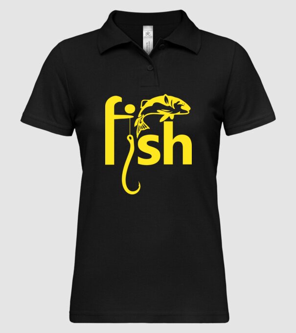 Fish model negru pe tricou