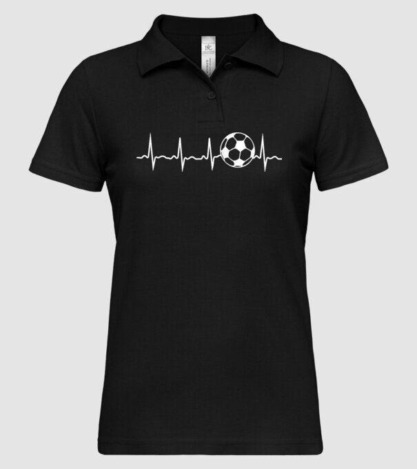 Fotbal heartbeat model negru pe tricou