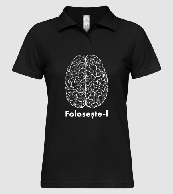 Folosește-l model negru pe tricou