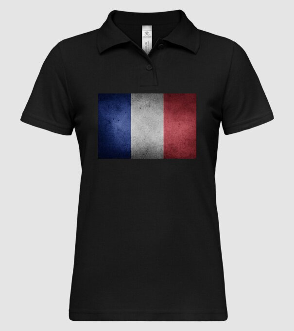 FRANCE model negru pe tricou